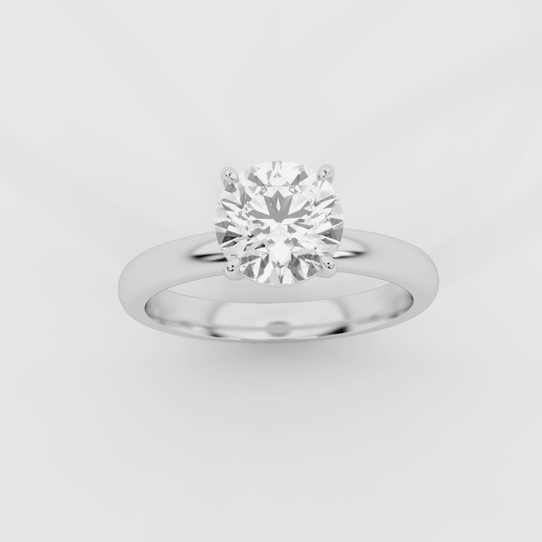 Solitaire Round Ring