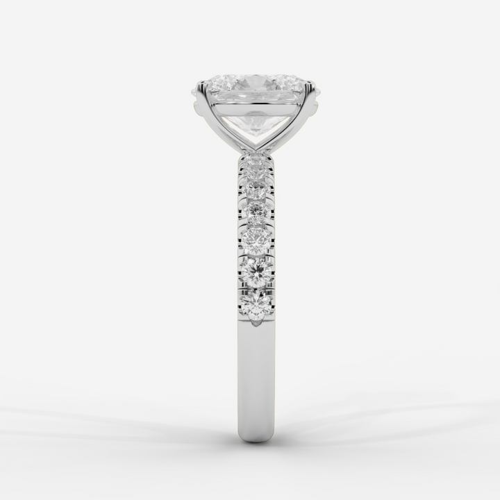Oval with Pave Ring