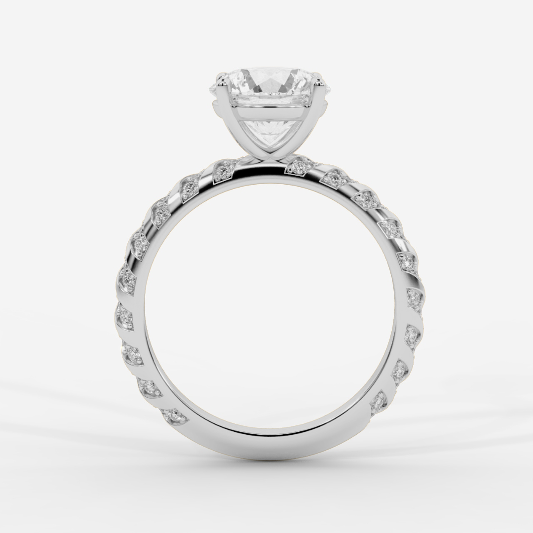 Twisted Pave Band Ring