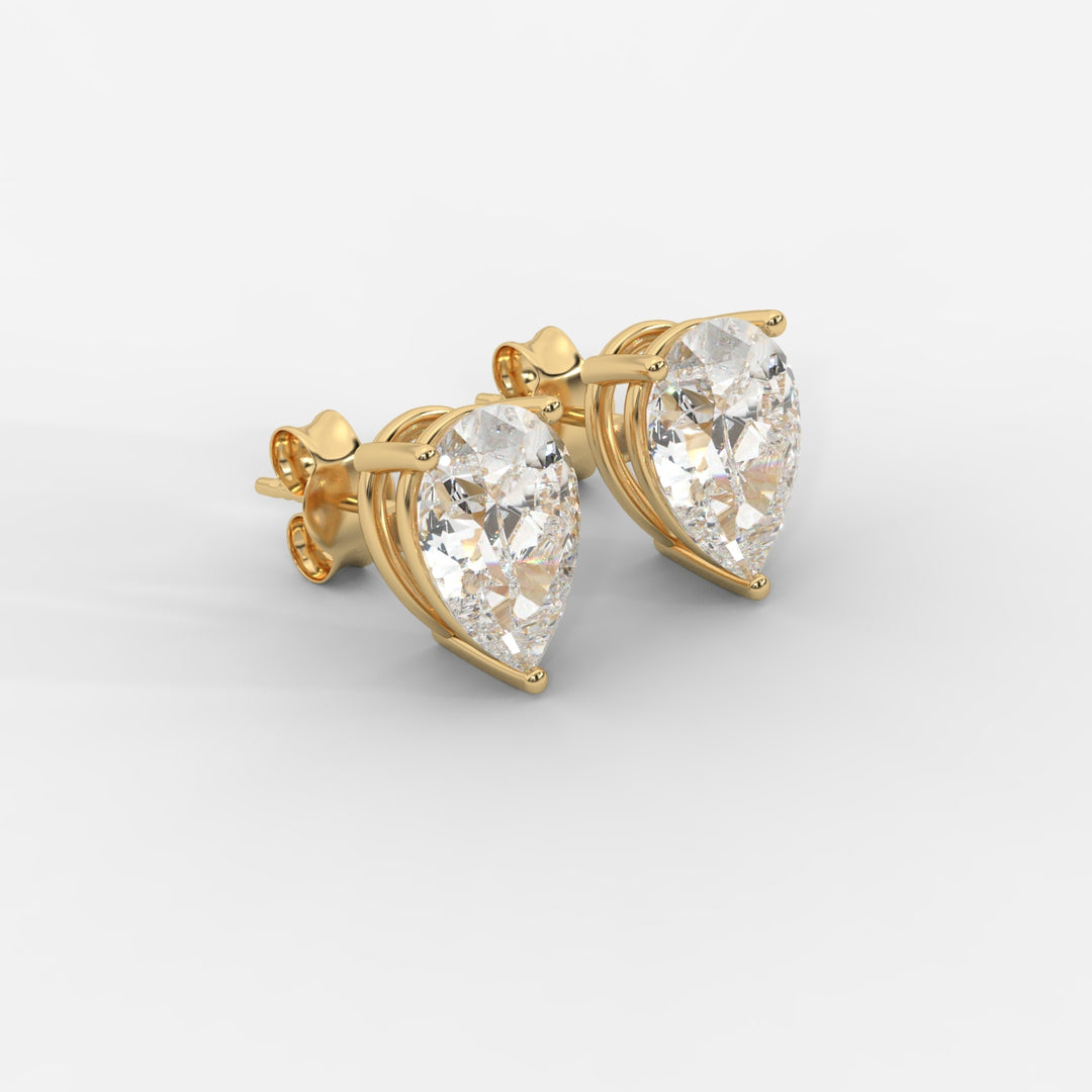 Pear Cut Basket Studs