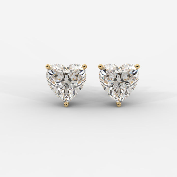 Heart Cut Basket Studs