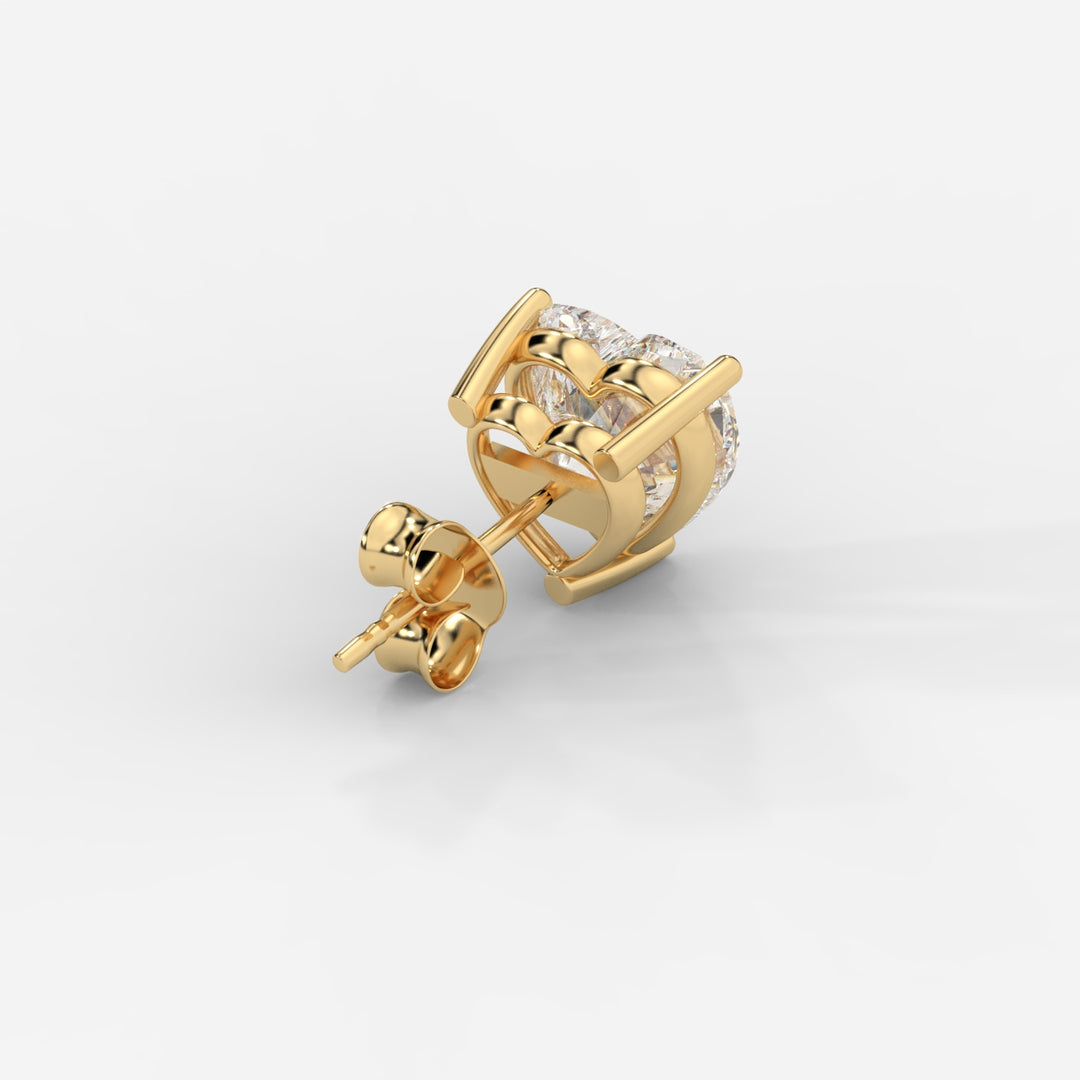 Heart Cut Basket Studs