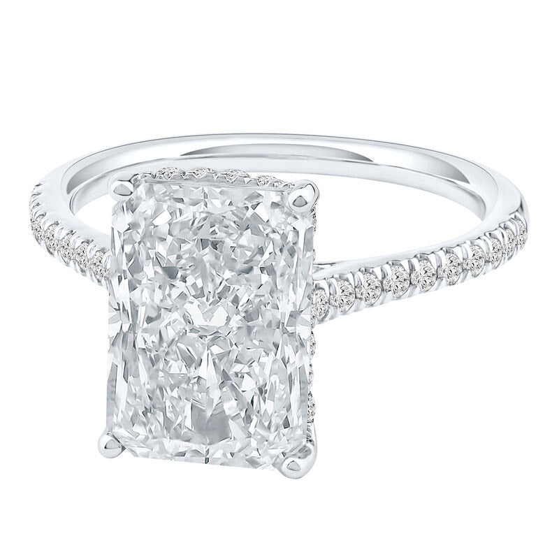 CUSTOM 4CT E VVS2 LAB DIAMOND Ring in white gold