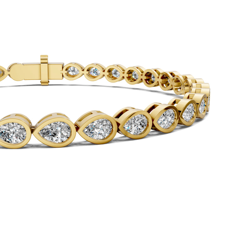 Pear Bezel Bracelet (5TCW)