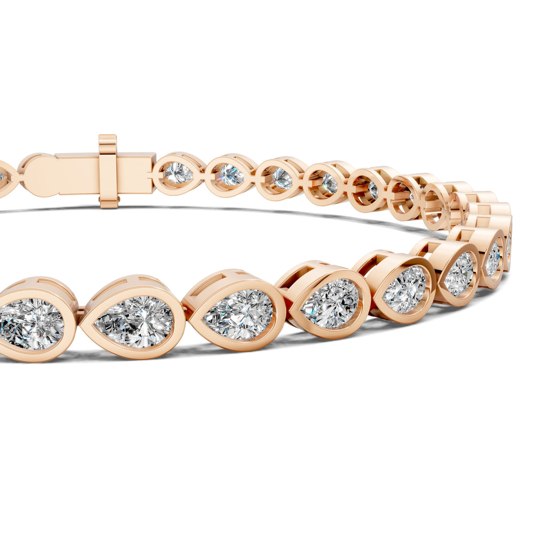 Pear Bezel Bracelet (5TCW)