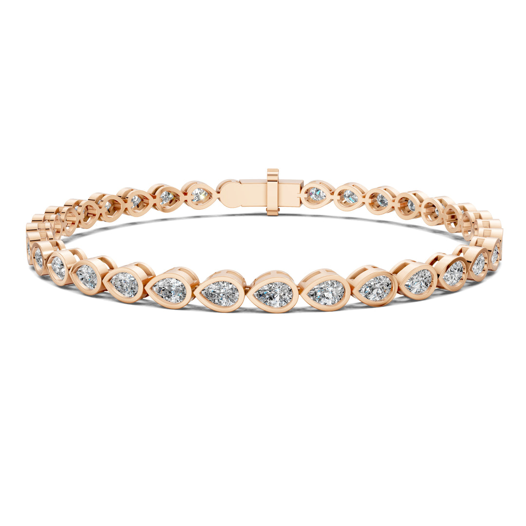 Pear Bezel Bracelet (5TCW)