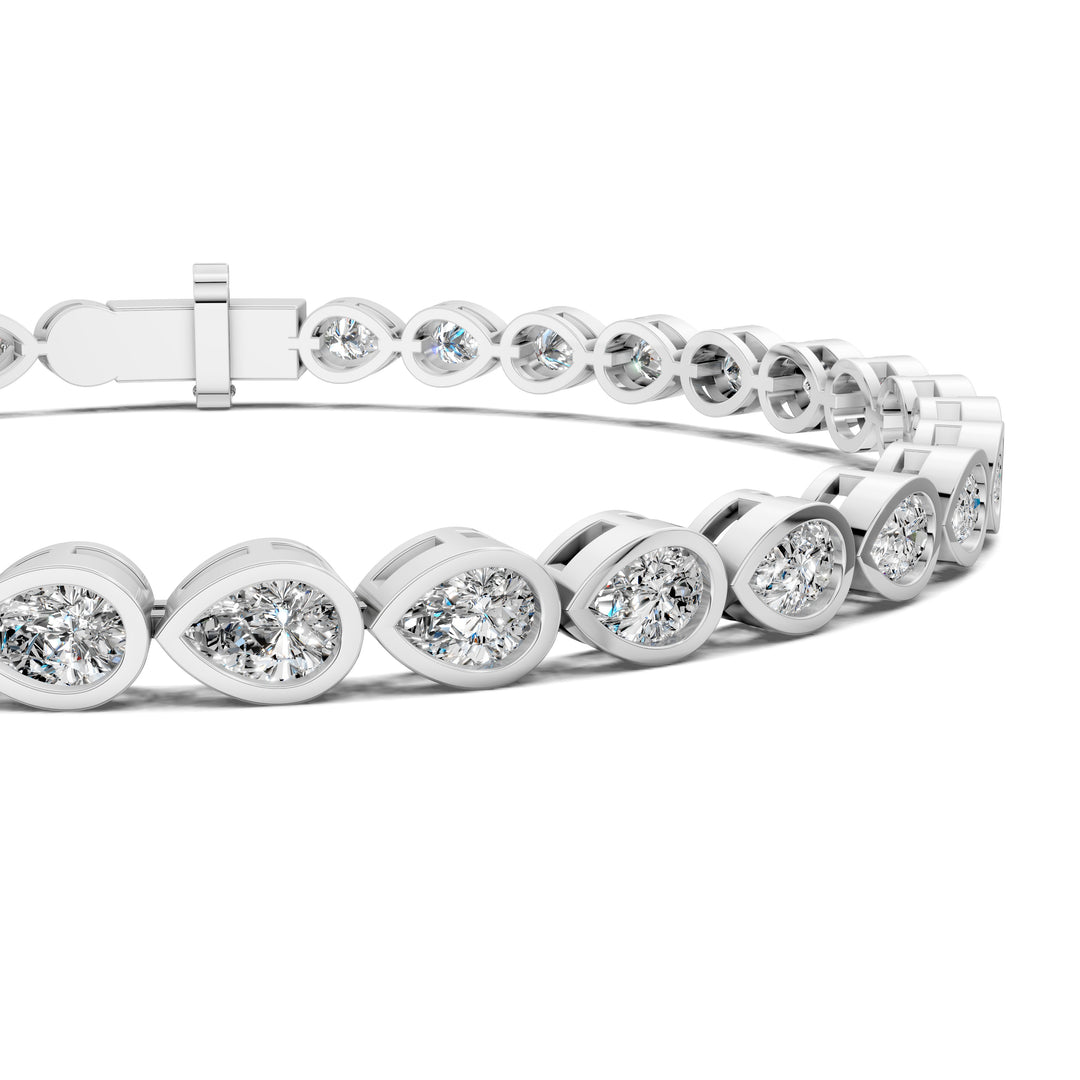 Pear Bezel Bracelet (5TCW)