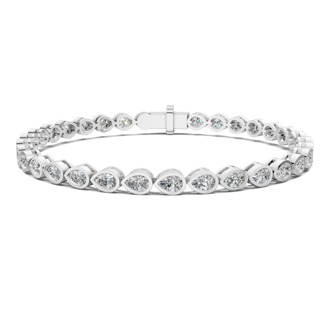 Pear Bezel Bracelet (5TCW)