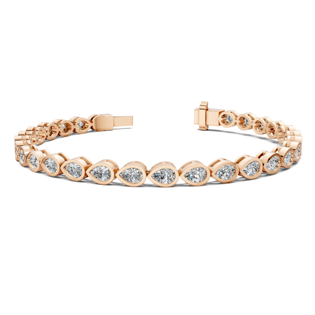 Pear Bezel Bracelet (5TCW)