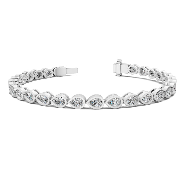 Pear Bezel Bracelet (5TCW)