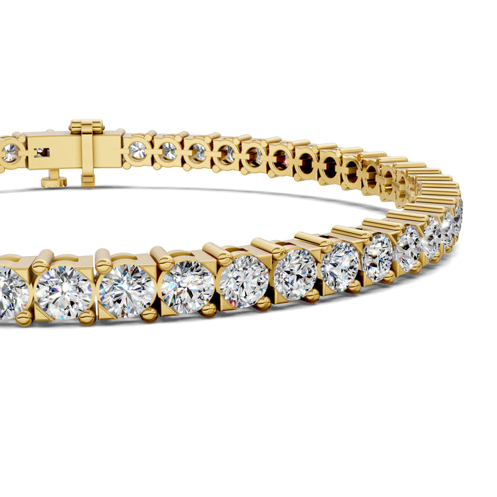Cross Prong Tennis Bracelet (6.5 TCW)