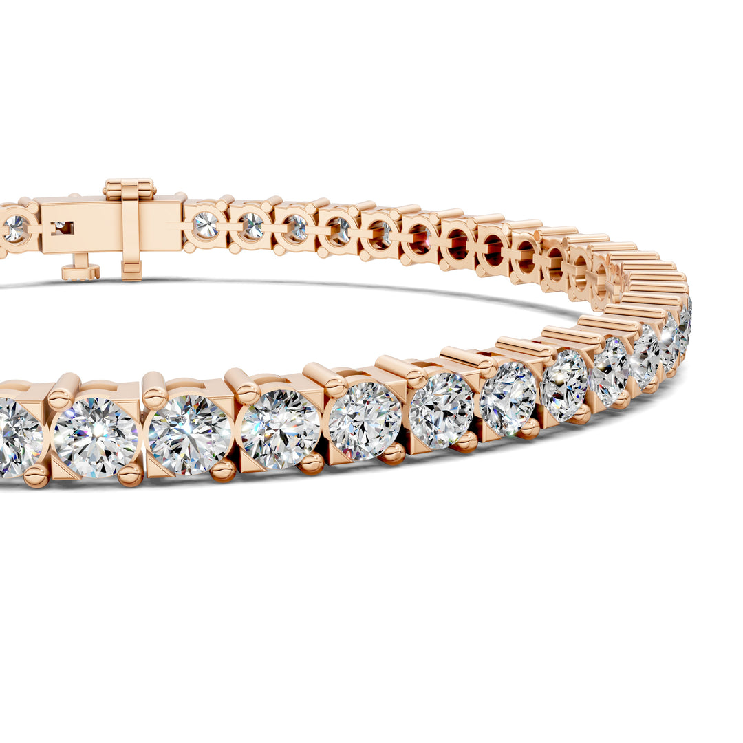 Cross Prong Tennis Bracelet (6.5 TCW)