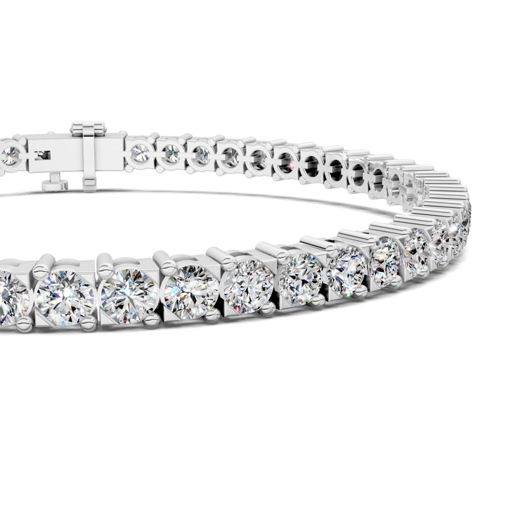 Cross Prong Tennis Bracelet (6.5 TCW)