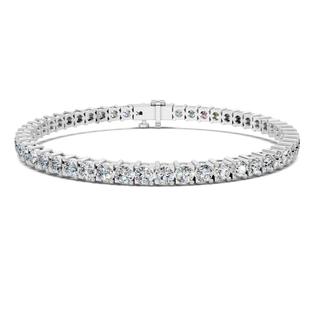Cross Prong Tennis Bracelet (6.5 TCW)