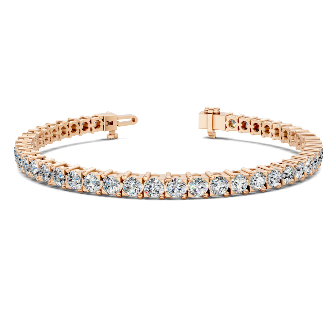 Cross Prong Tennis Bracelet (6.5 TCW)