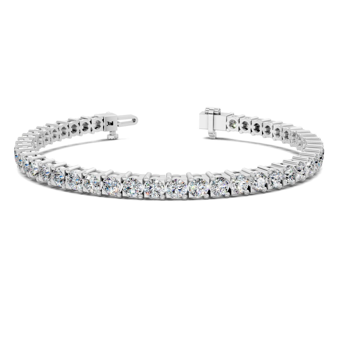 Cross Prong Tennis Bracelet (6.5 TCW)