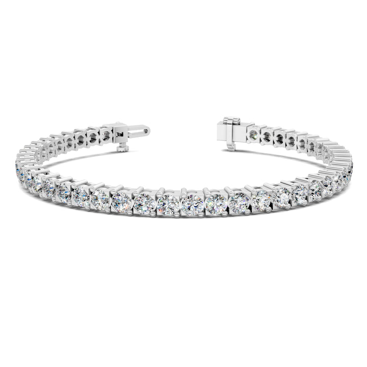 Cross Prong Tennis Bracelet (6.5 TCW)