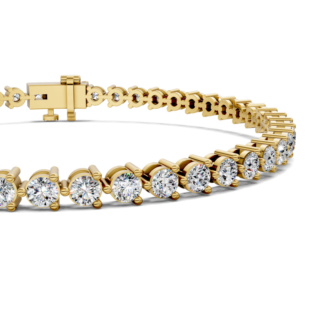 Classic Three-Prong Tennis Bracelet (3 TCW)