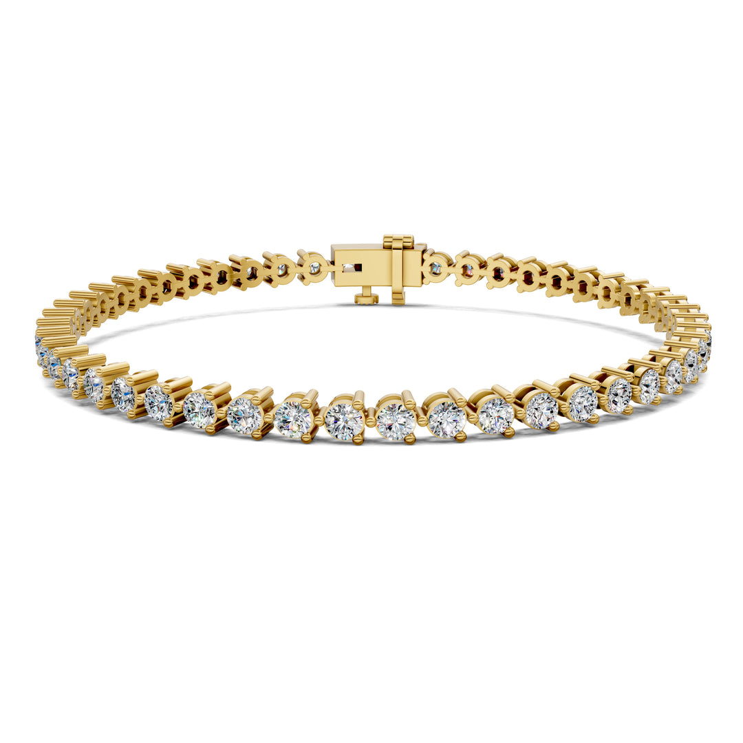 Classic Three-Prong Tennis Bracelet (3 TCW)
