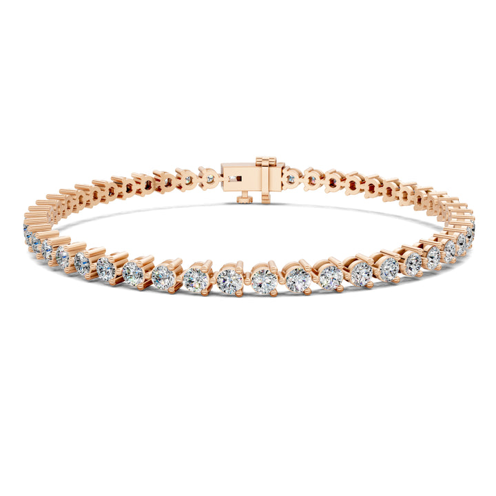 Classic Three-Prong Tennis Bracelet (3 TCW)