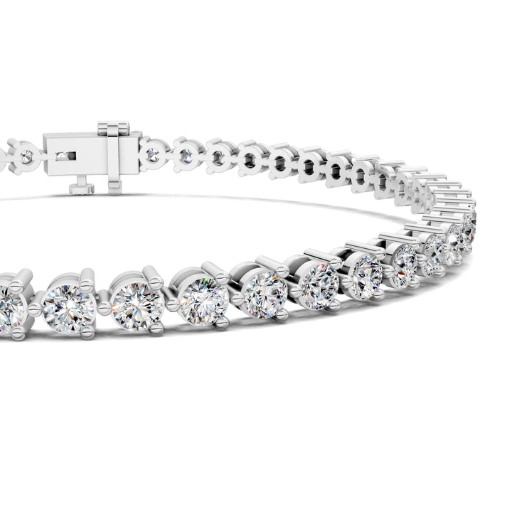 Classic Three-Prong Tennis Bracelet (3 TCW)