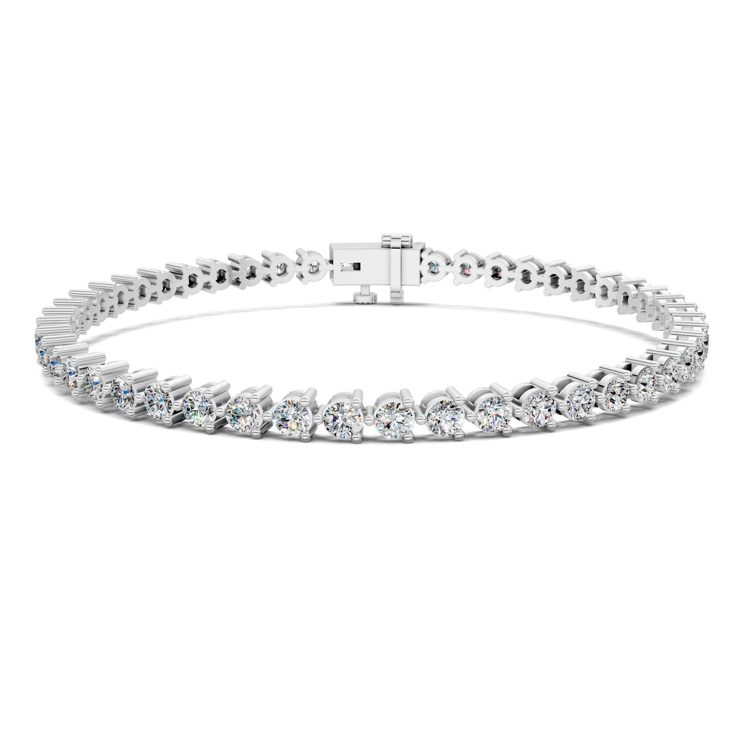 Classic Three-Prong Tennis Bracelet (3 TCW)