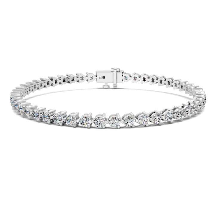 Classic Three-Prong Tennis Bracelet (3 TCW)