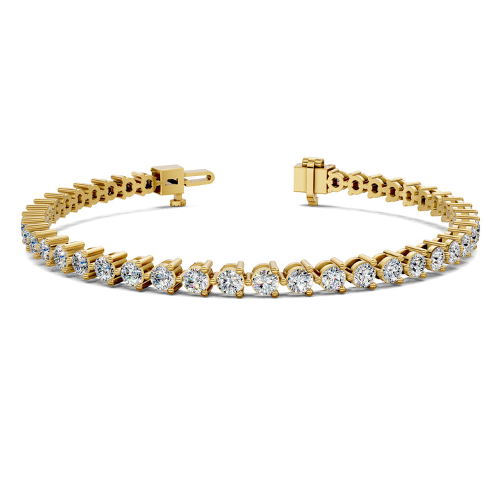 Classic Three-Prong Tennis Bracelet (3 TCW)