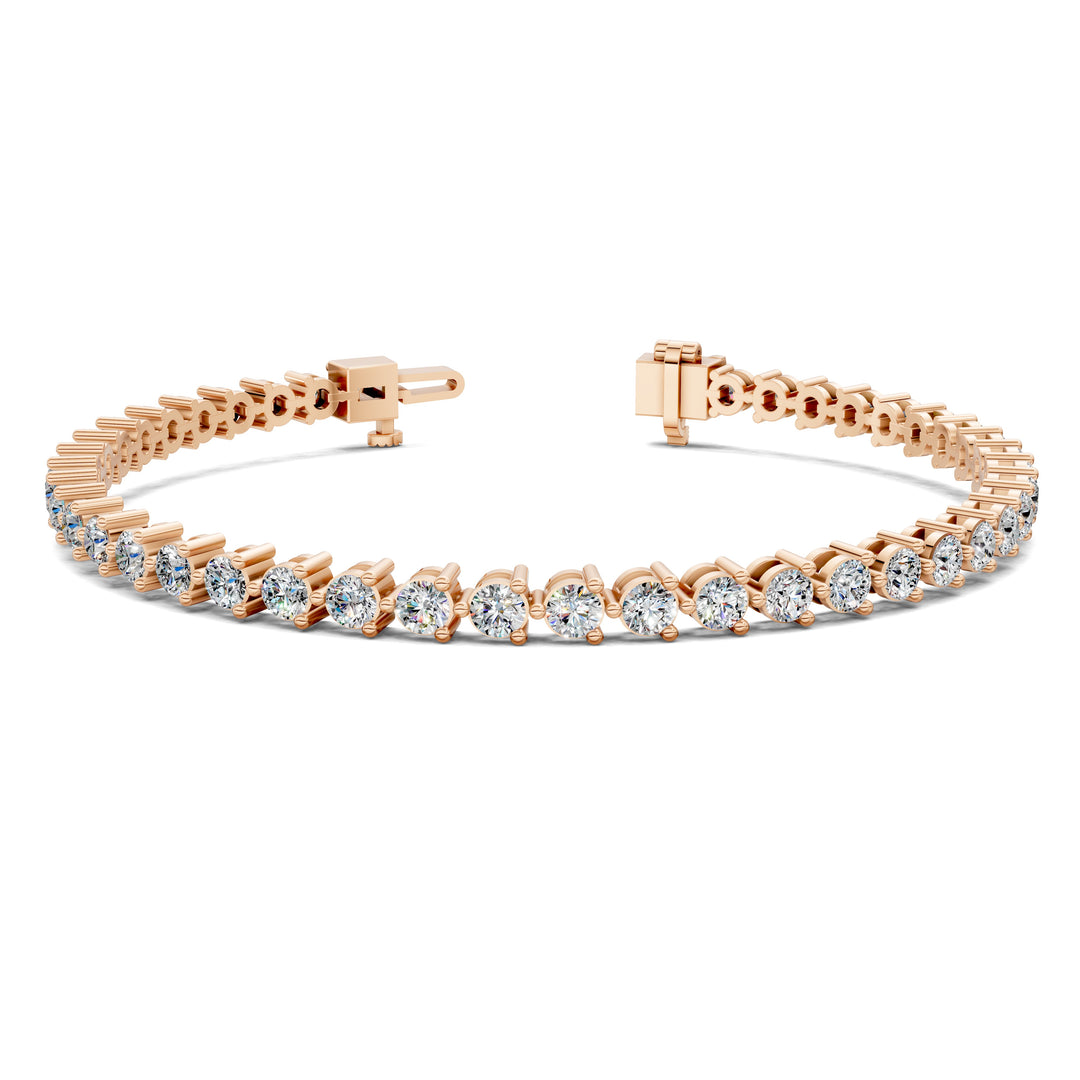 Classic Three-Prong Tennis Bracelet (3 TCW)