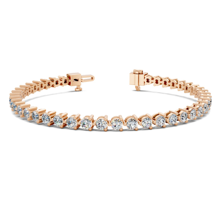 Classic Three-Prong Tennis Bracelet (3 TCW)