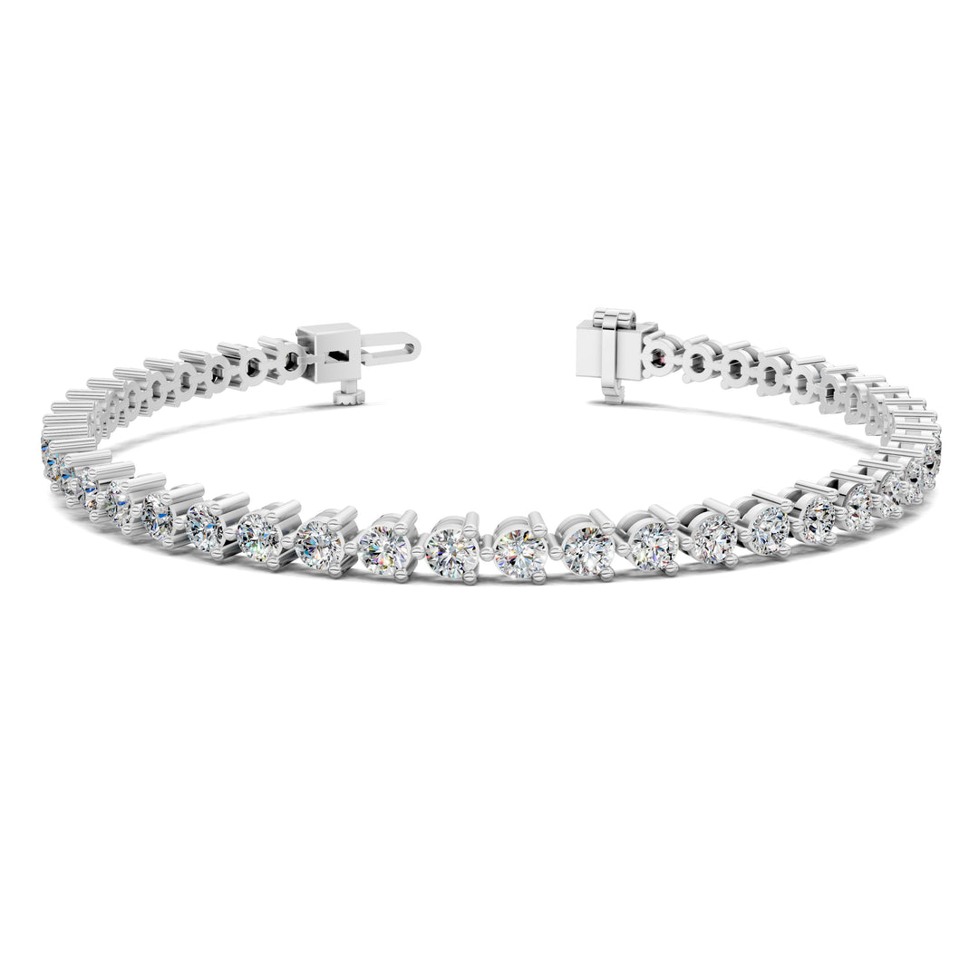 Classic Three-Prong Tennis Bracelet (3 TCW)