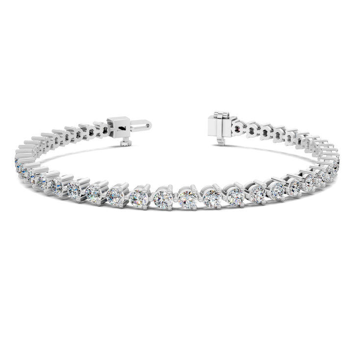 Classic Three-Prong Tennis Bracelet (3 TCW)