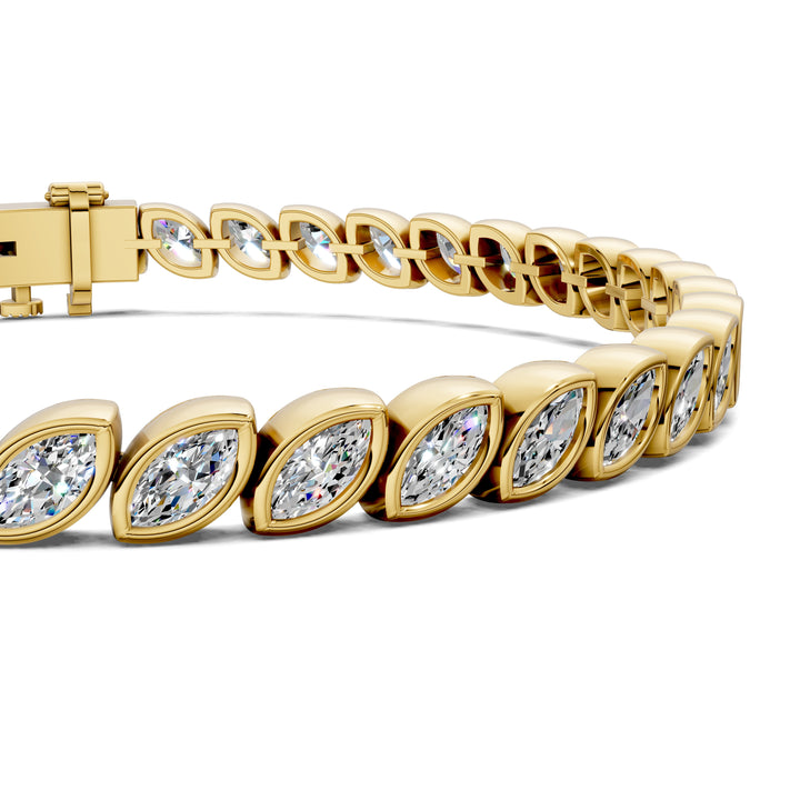 Marquise Bezel Tennis Bracelet (5 TCW)