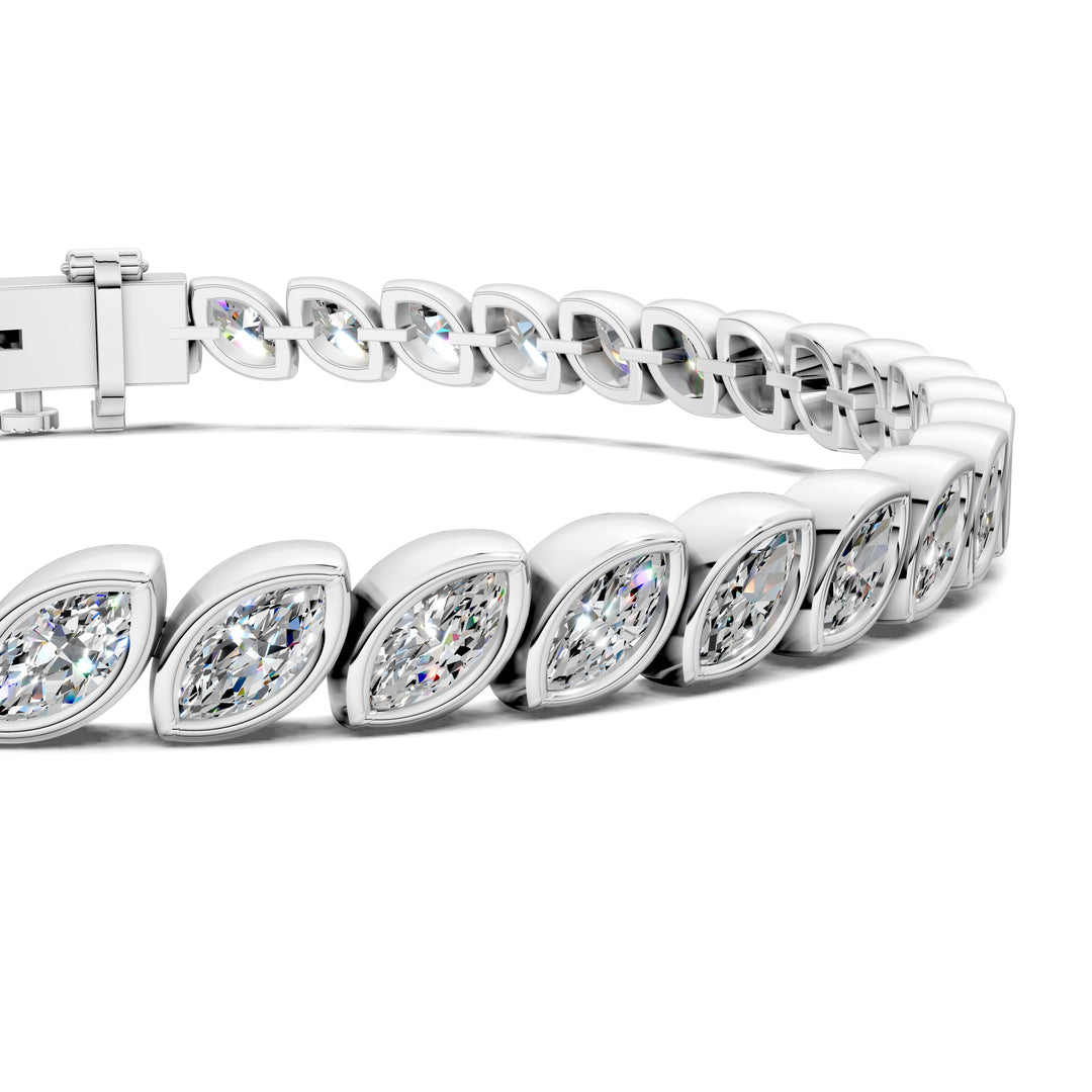 Marquise Bezel Tennis Bracelet (5 TCW)