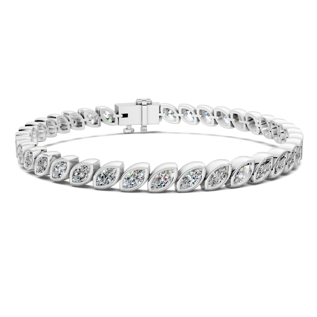 Marquise Bezel Tennis Bracelet (5 TCW)