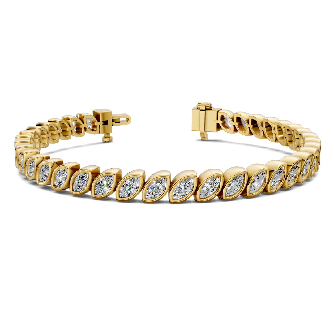 Marquise Bezel Tennis Bracelet (5 TCW)