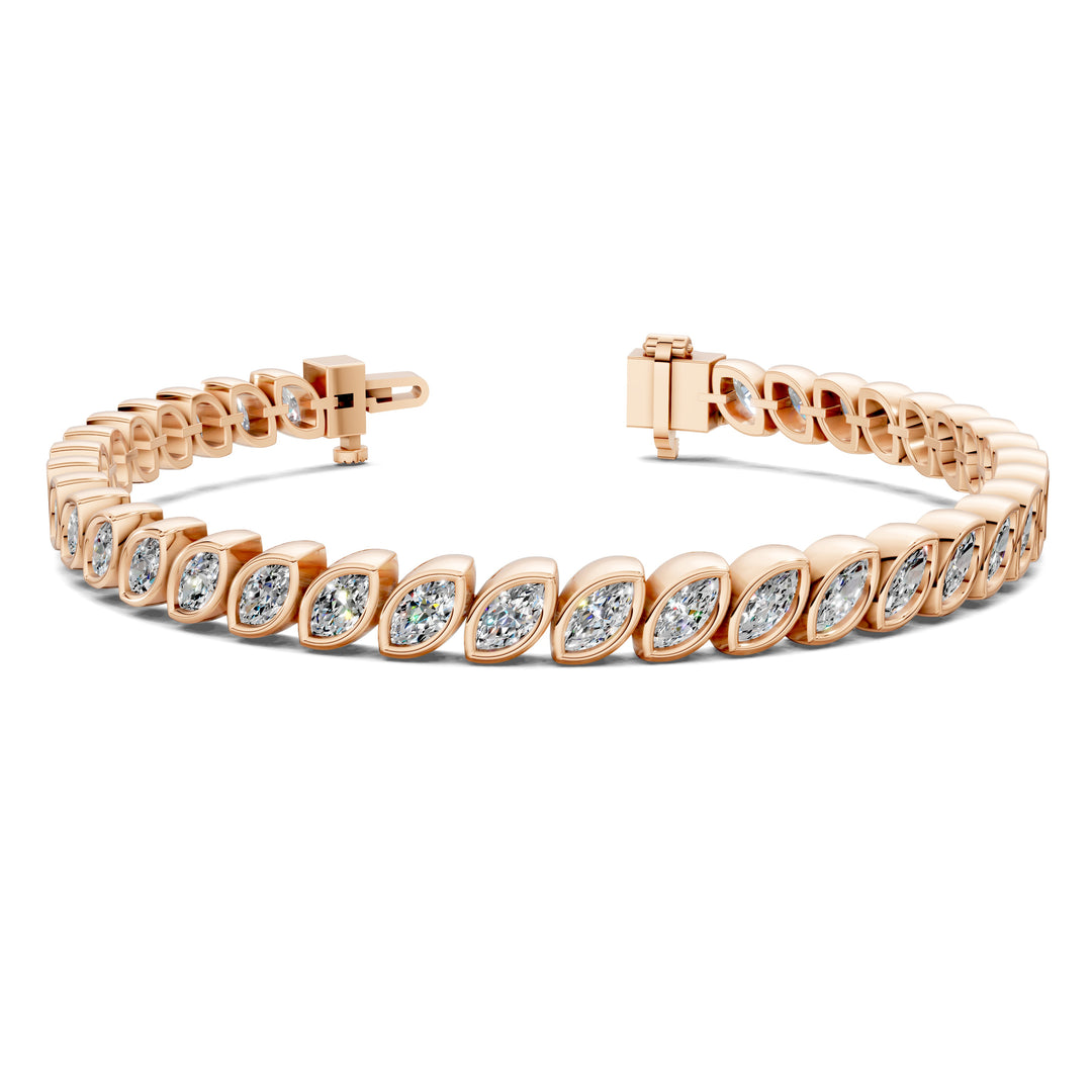 Marquise Bezel Tennis Bracelet (5 TCW)