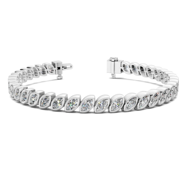 Marquise Bezel Tennis Bracelet (5 TCW)