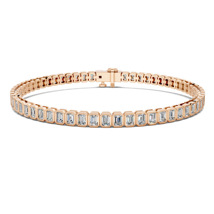 Emerald Bezel Tennis Bracelet (6 TCW)
