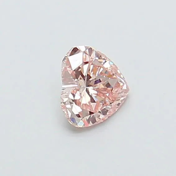 0.40ct Heart Lab Grown Diamond (Colour Fancy Light Brownish Pink, Clarity VS1, IGI Certified)