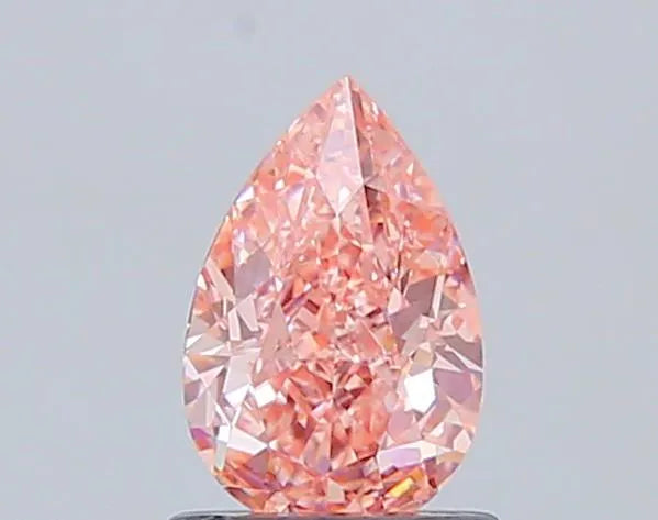 1.02ct Pear Lab Grown Diamond (Colour Fancy Vivid Pink, Clarity VS1, IGI Certified)