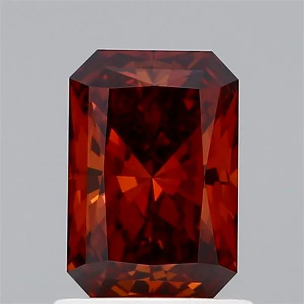 1.04ct Radiant Lab Grown Diamond (Colour Fancy Deep Orange, Clarity VVS2, IGI Certified)