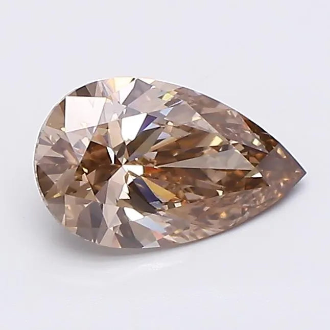 1.05ct Pear Lab Grown Diamond (Colour Fancy Brown, Clarity VS1, IGI Certified)