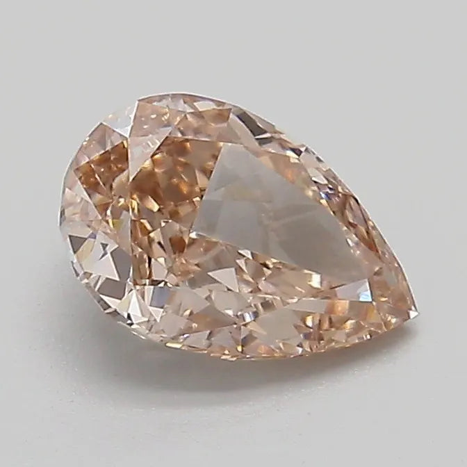 1.05ct Pear Lab Grown Diamond (Colour Very Light Brown, Clarity VVS2, IGI Certified)