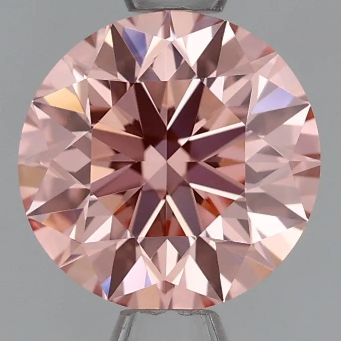 1.05ct Round Lab Grown Diamond (Colour Fancy Intense Pink, Clarity VVS2, Cut EX, IGI Certified)