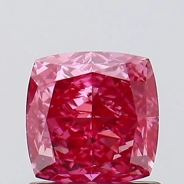 1.06ct Cushion modified Lab Grown Diamond (Colour Fancy Vivid Pink, Clarity VS1, IGI Certified)