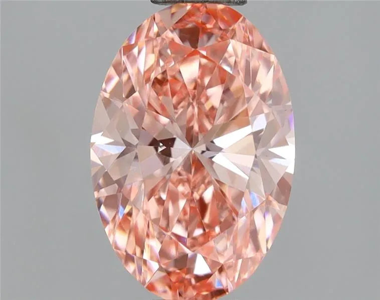 1.06ct Oval Lab Grown Diamond (Colour Fancy Vivid Pink, Clarity VVS2, IGI Certified)