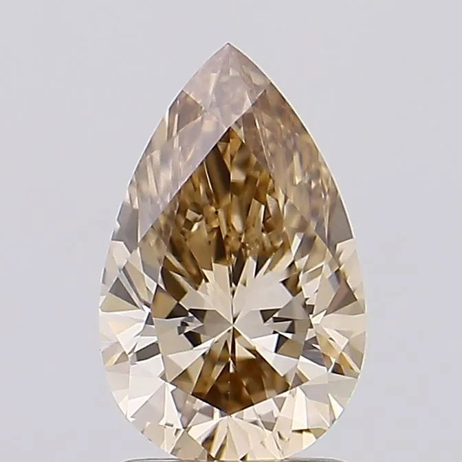 1.06ct Pear Lab Grown Diamond (Colour Fancy Brown, Clarity VS1, IGI Certified)