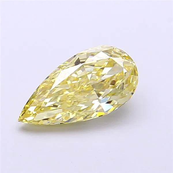 1.06ct Pear Lab Grown Diamond (Colour Fancy Yellow, Clarity VVS2, IGI Certified)