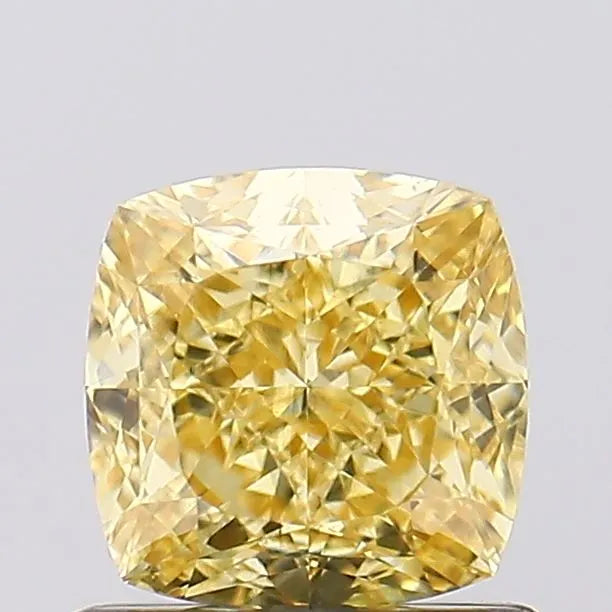 1.11ct Cushion modified Lab Grown Diamond (Colour Fancy Intense Yellow, Clarity VS1, IGI Certified)